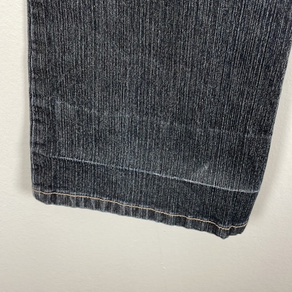 Z Cavaricci vintage no pocket hip hugger style flare permanent crease jeans SZ 3 - Picture 7 of 8